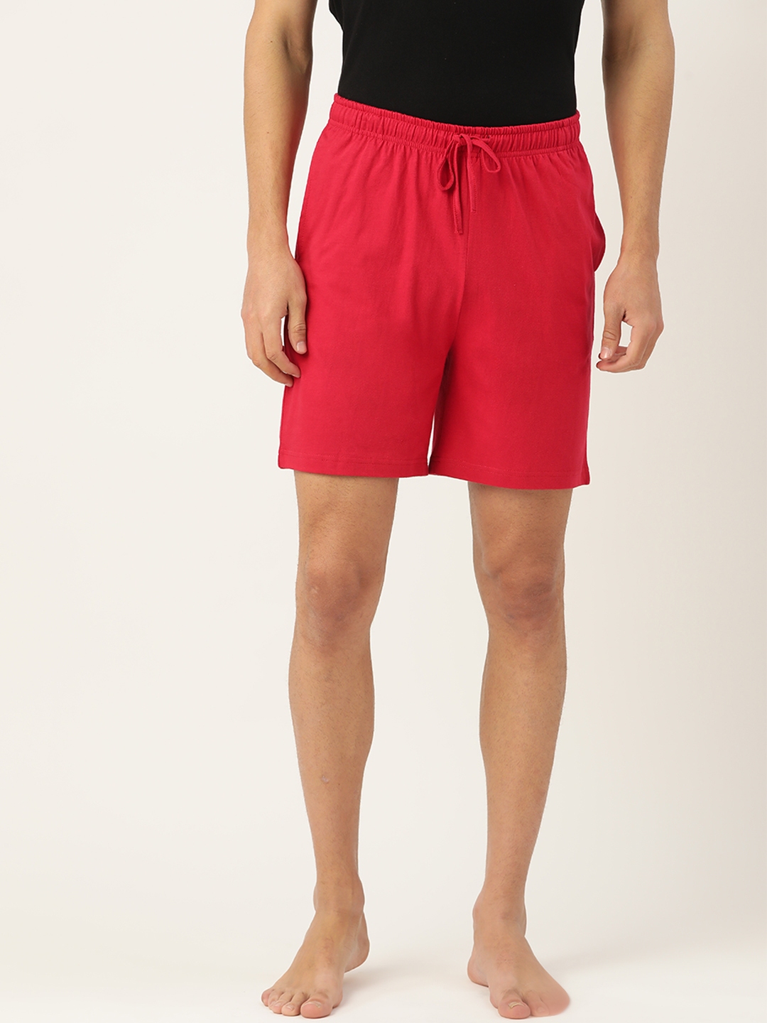 Red lounge shorts best sale
