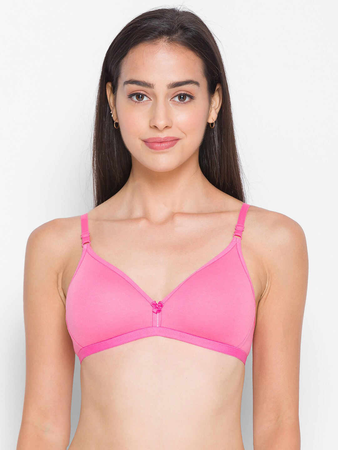 Candyskin Pink Solid Everyday Bra CSIN17PINK