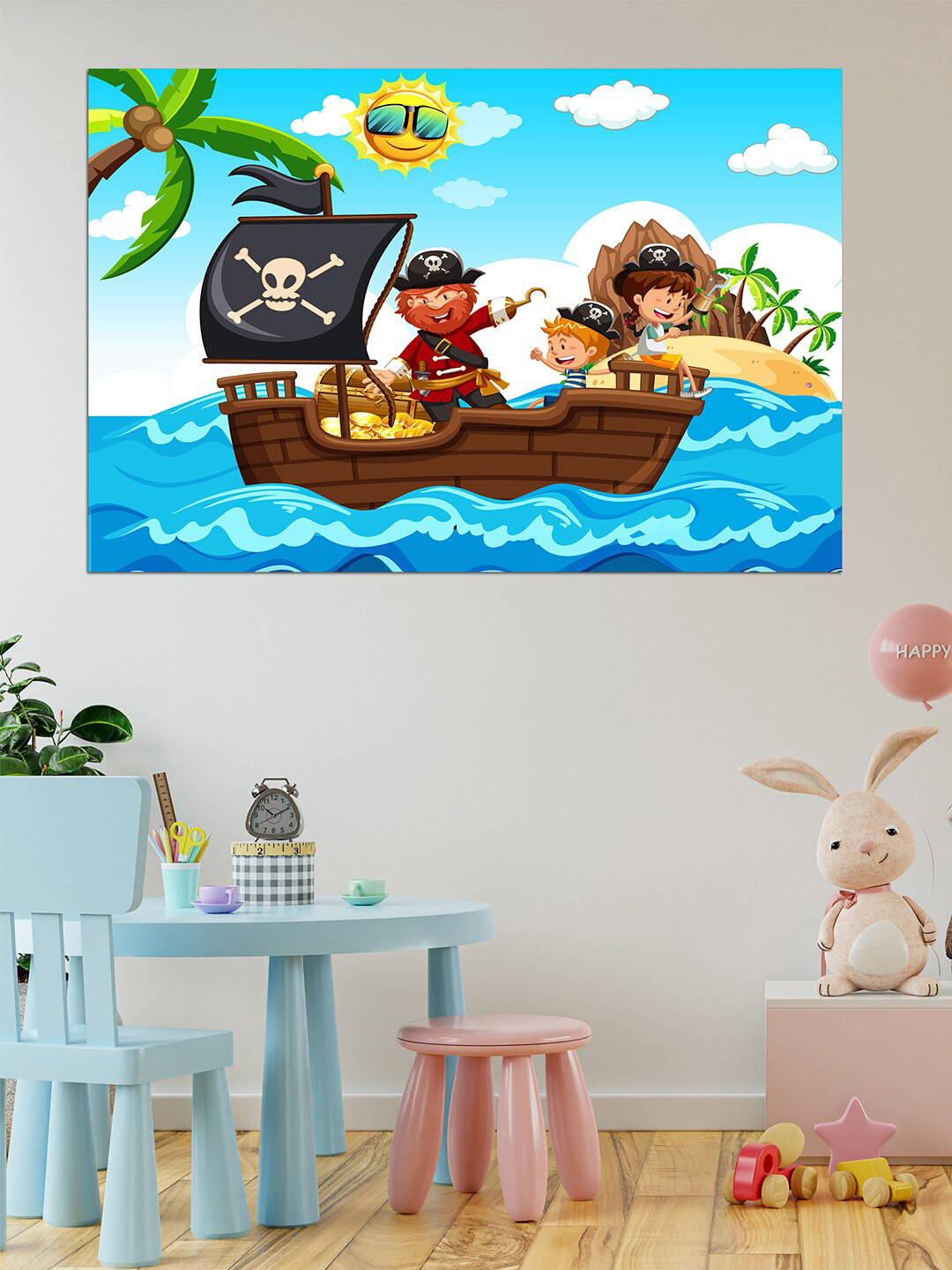 WENS Blue & White Magical Unicorn With Princess