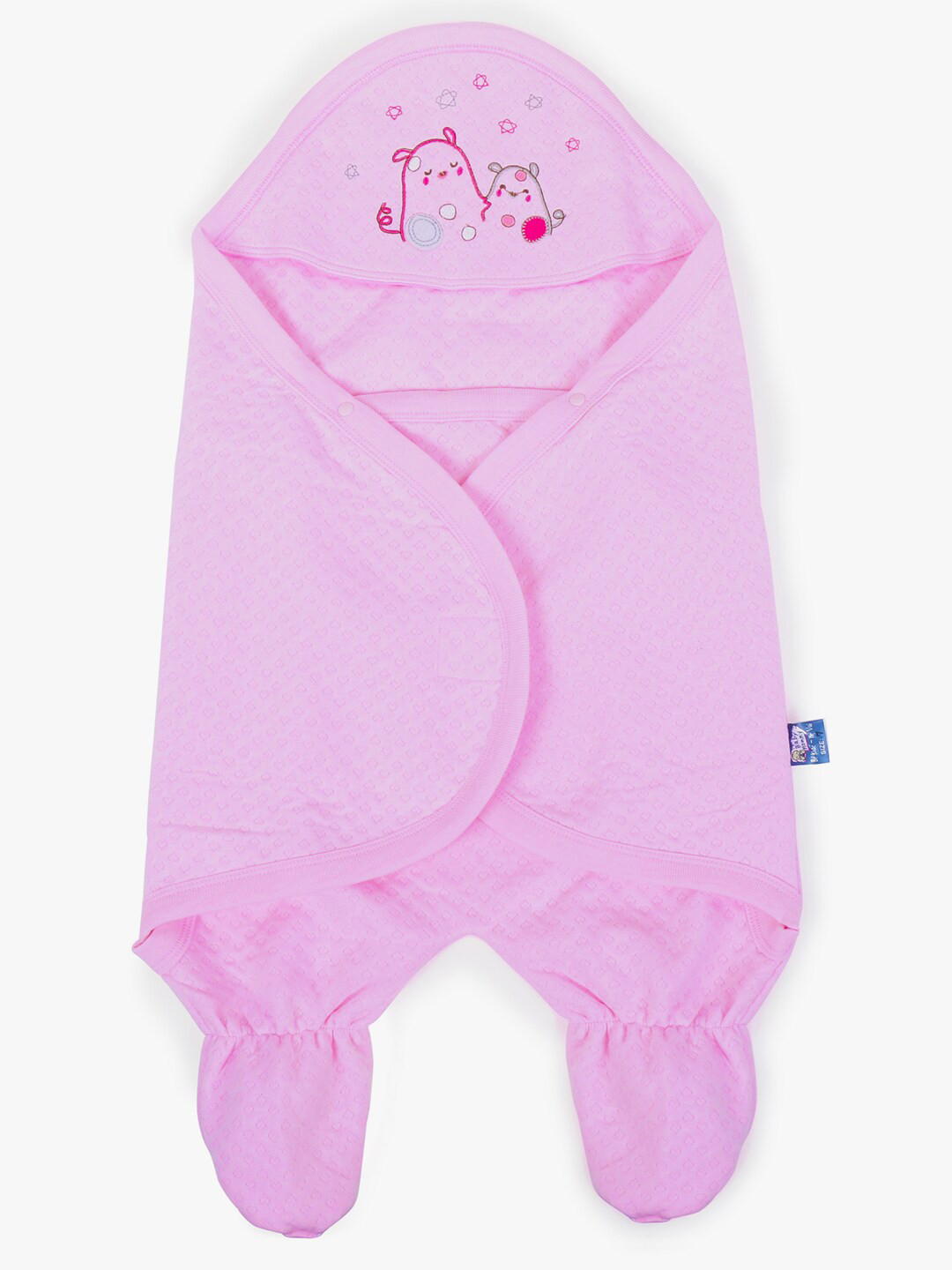 POKORY Pink Cartoon Characters Mild Winter 110 GSM Single Bed Blanket