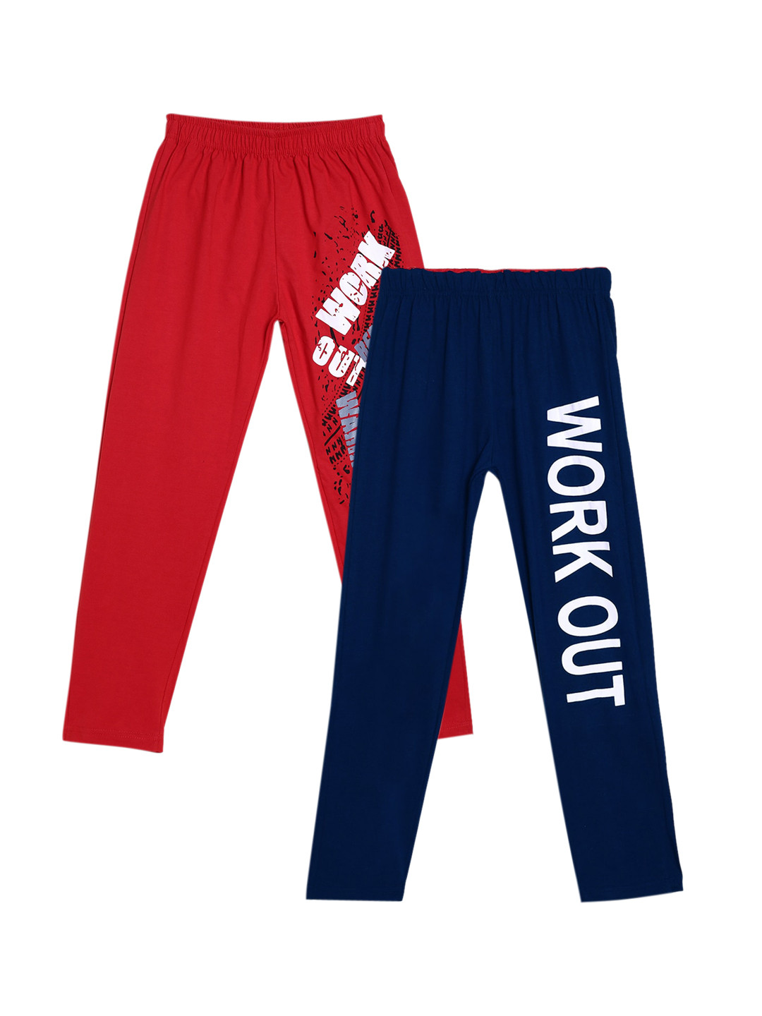 SWEET ANGEL Boys Pack Of 2 Pure Cotton Track Pants