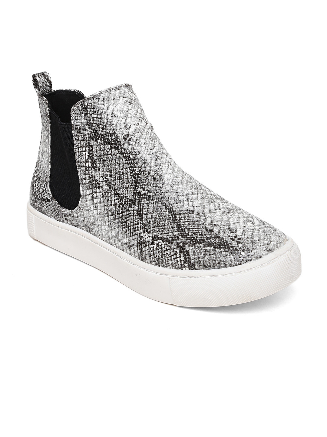 snakeskin high top slip ons