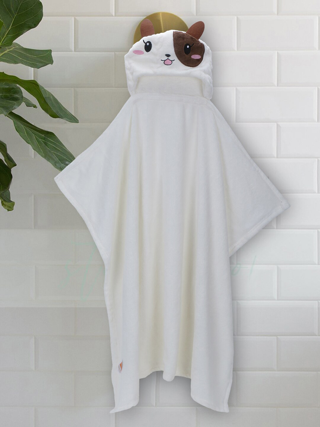 POKORY Unisex Kids White Cotton Blanket Cum Wrapper