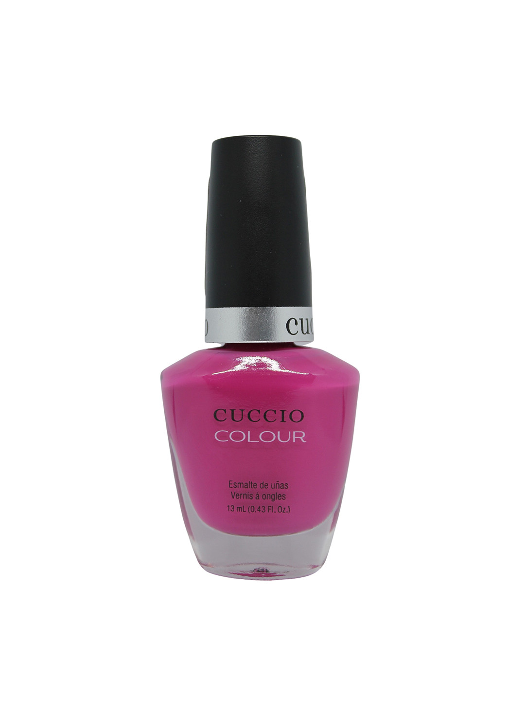 Cuccio Colour Long Lasting Glossy Nail Paint- Pink Cadillac 25-Free Formula 13 ml