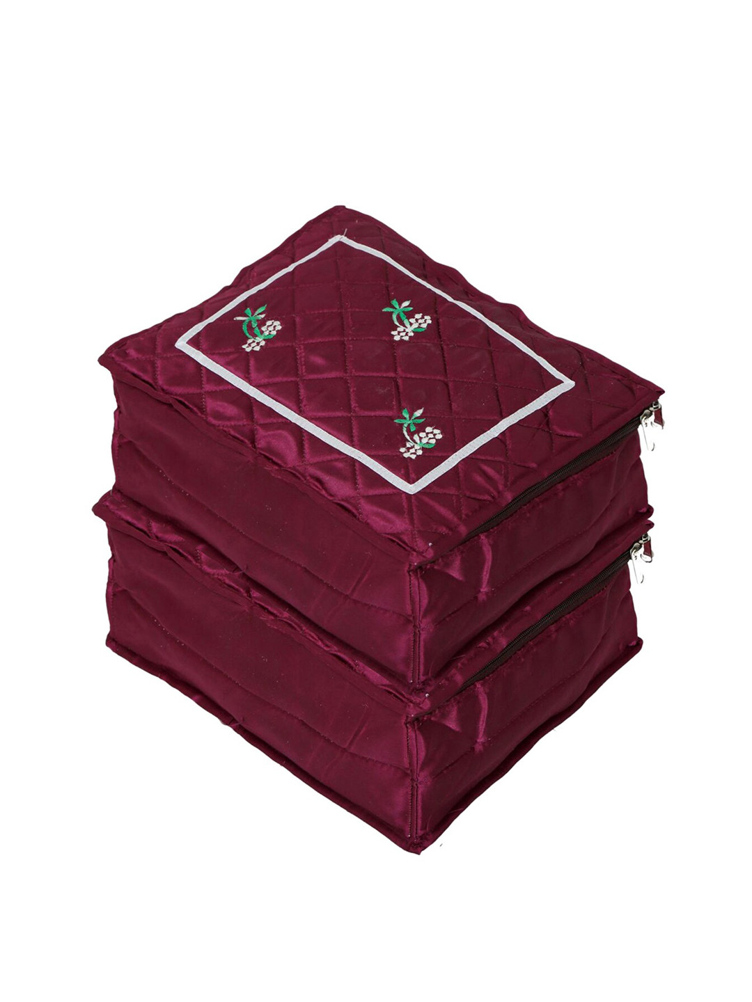 Kuber Industries Set Of 2 Burgundy Organizer Bag