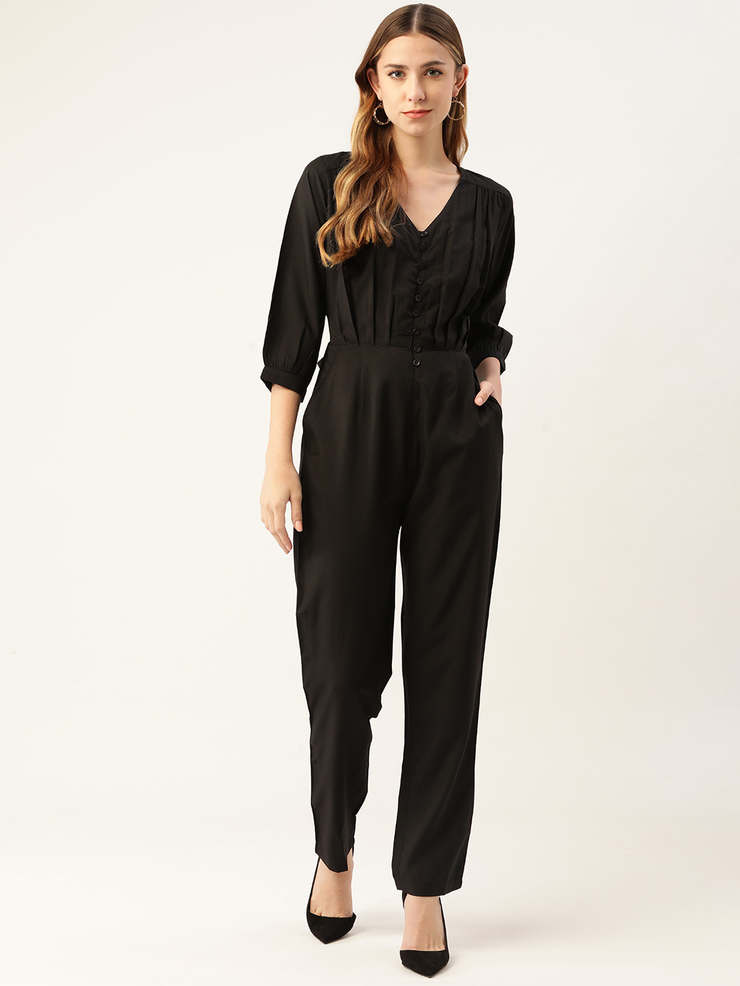 Magnetic Designs Black Basic Jumpsuit
