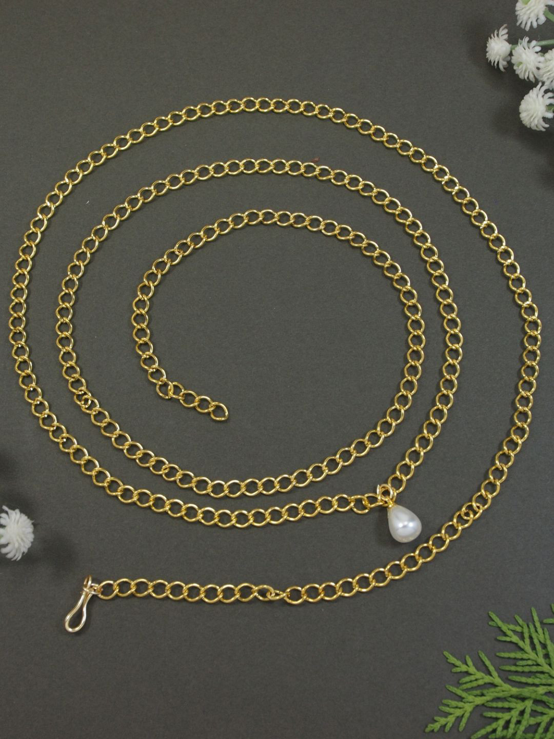 I Jewels Gold-Plated Chain Kamarbandh