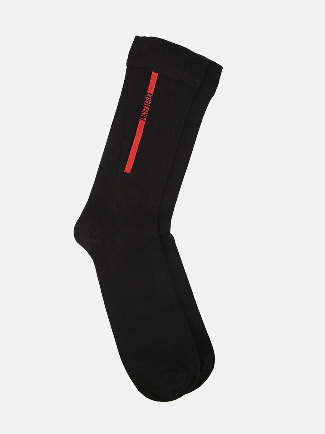 LINDBERGH Men Black Solid Calf Length Socks