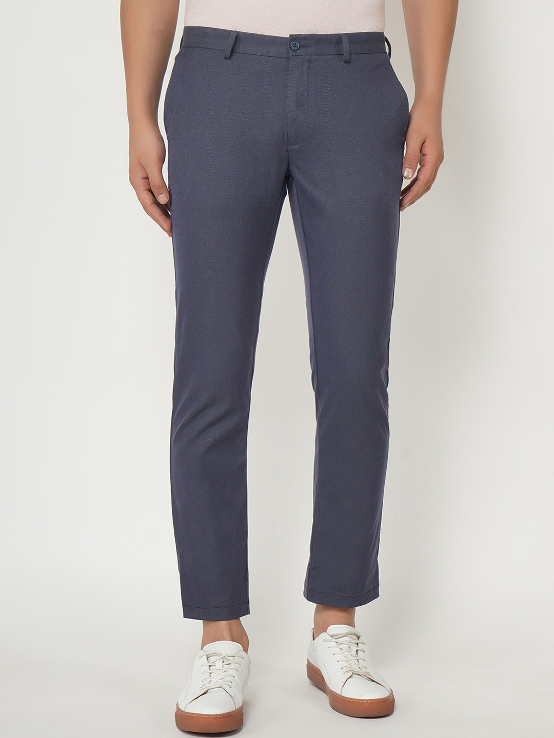 Blackberrys Men Blue B-95 Slim Fit Trousers