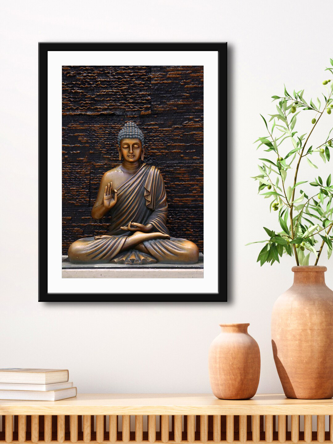 999Store Brown Buddha Wall Painting