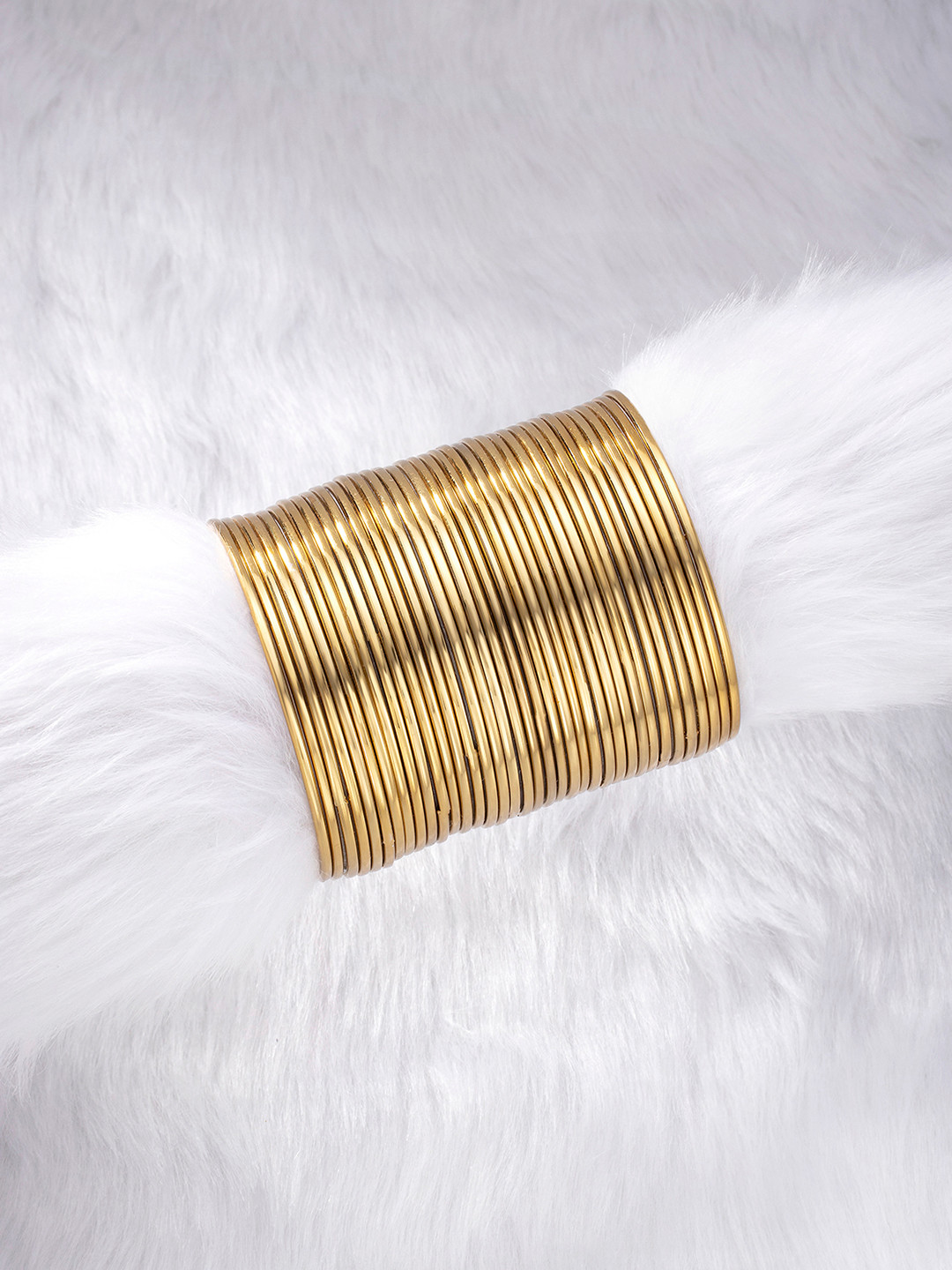 Peora Women Set of 36 Gold-Plated Traditional Antique Look Oxidised Bangles