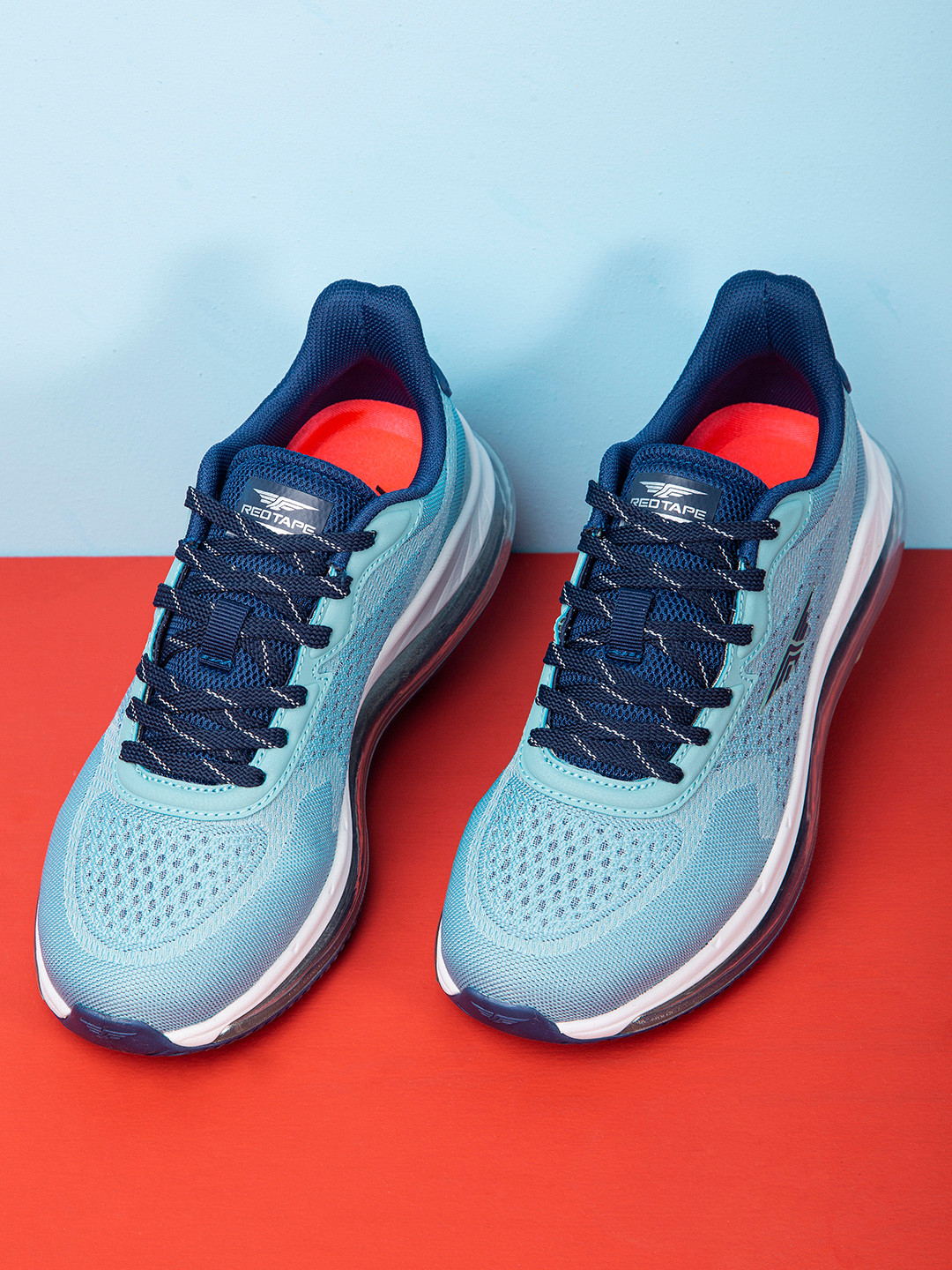 Red Tape Women Blue Mesh Walking Shoes