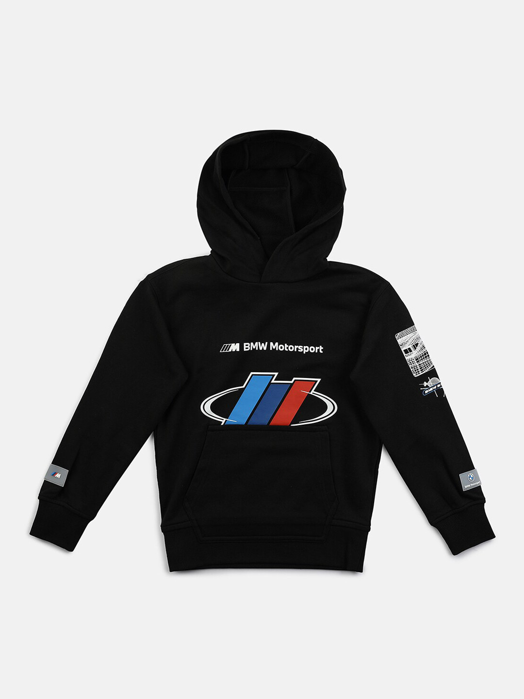 Puma Kids Black BMW M Motorsport Hooded Sweatshirt