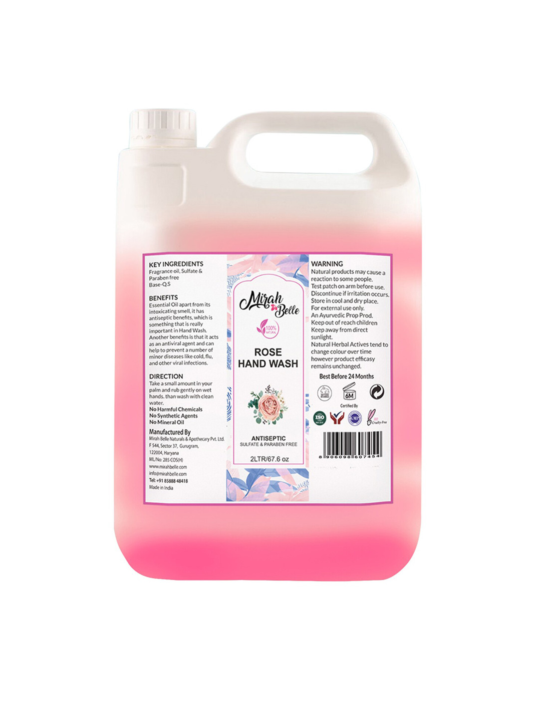 Mirah Belle Rose Hand Wash 2 L