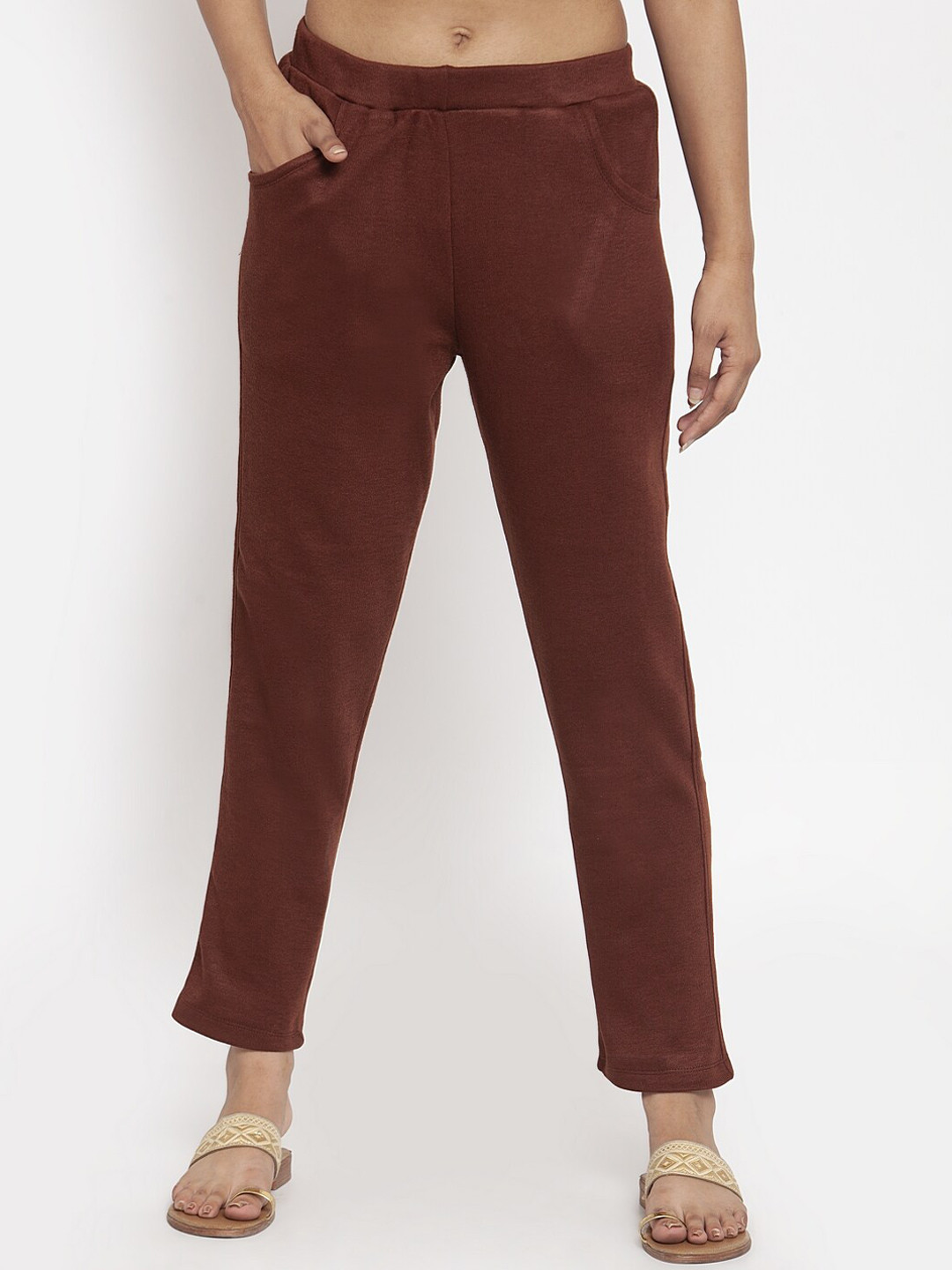 TAG 7 Women Brown Ethnic Cigarette Trousers