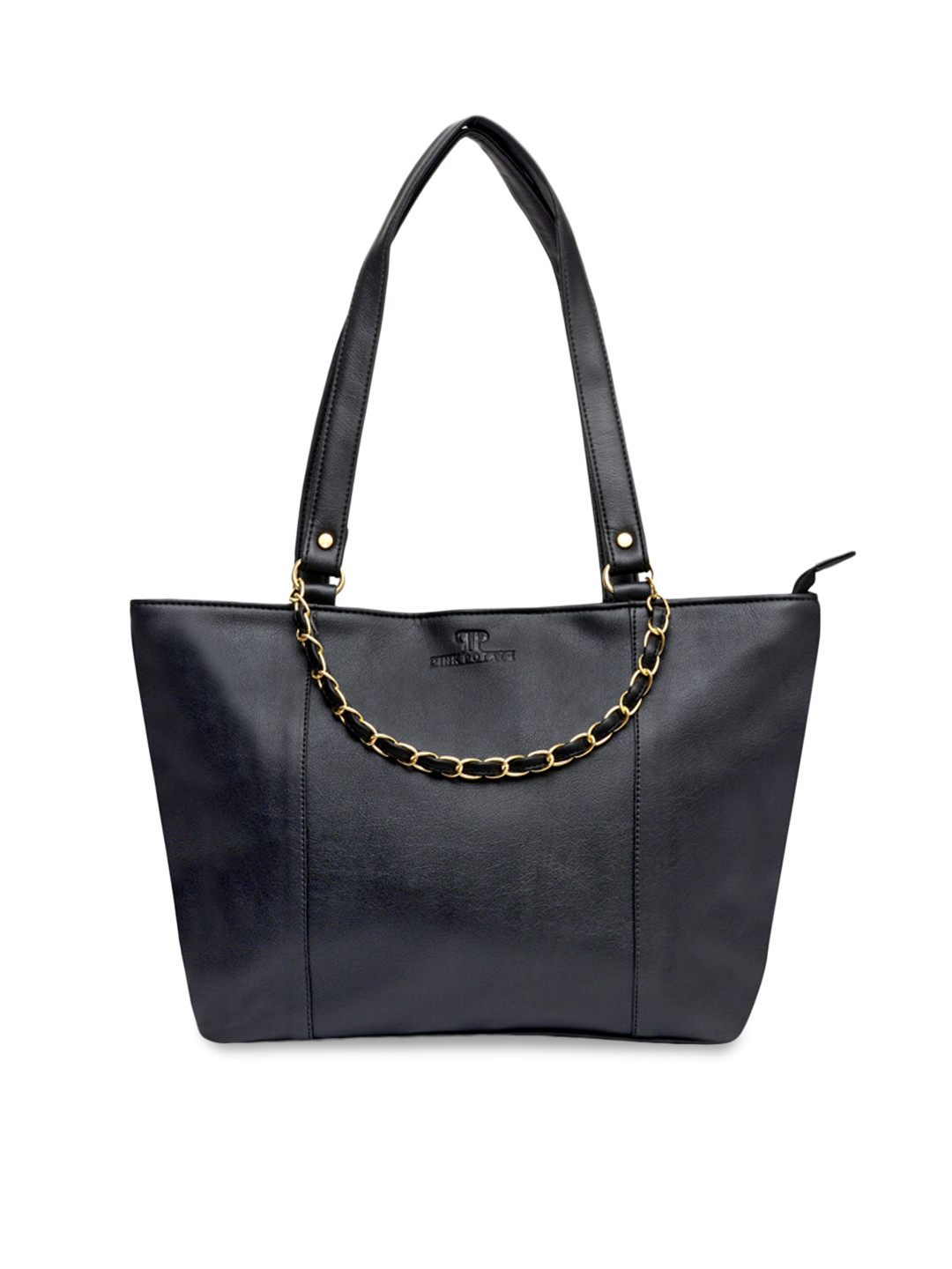 Pink Potato Black Shopper Shoulder Bag