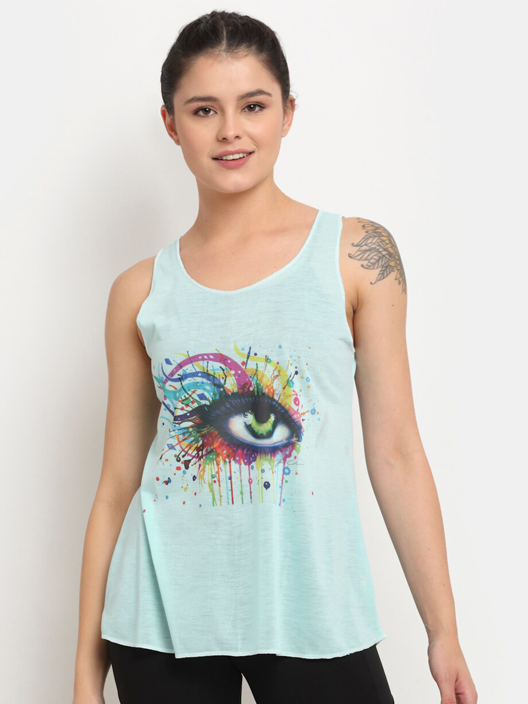 MACK JONNEY Green Tank Top