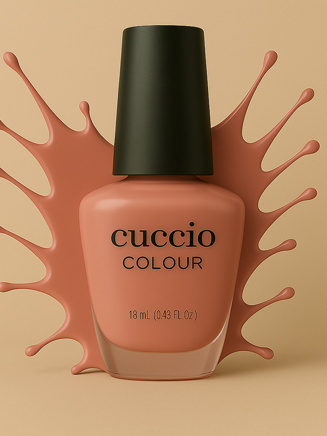 Cuccio Colour Long Lasting Glossy Nail Polish - Bologna Blush 25 Free Formula 13 ml