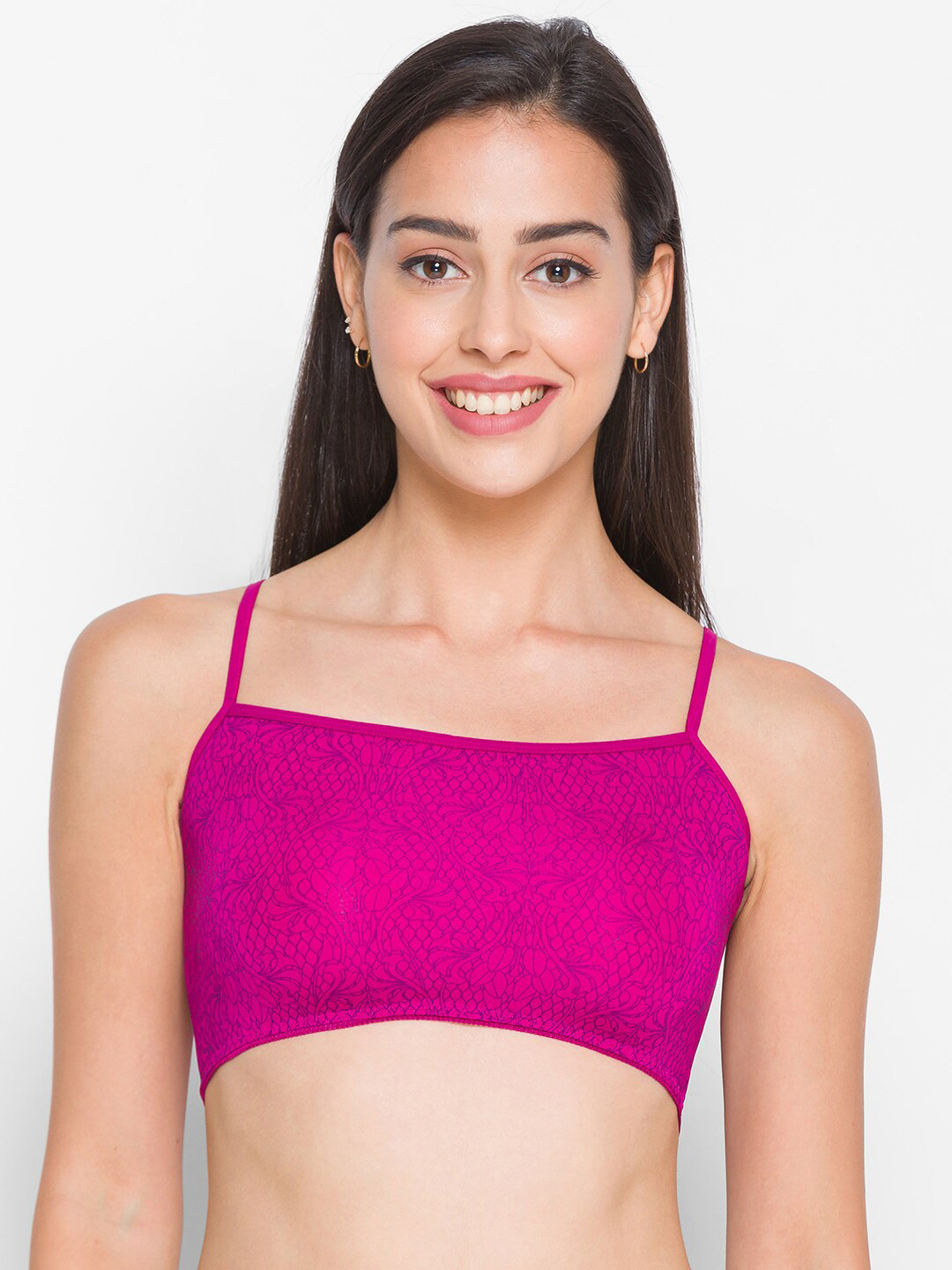 Candyskin Pink Floral Beginners Full Coverage Bra