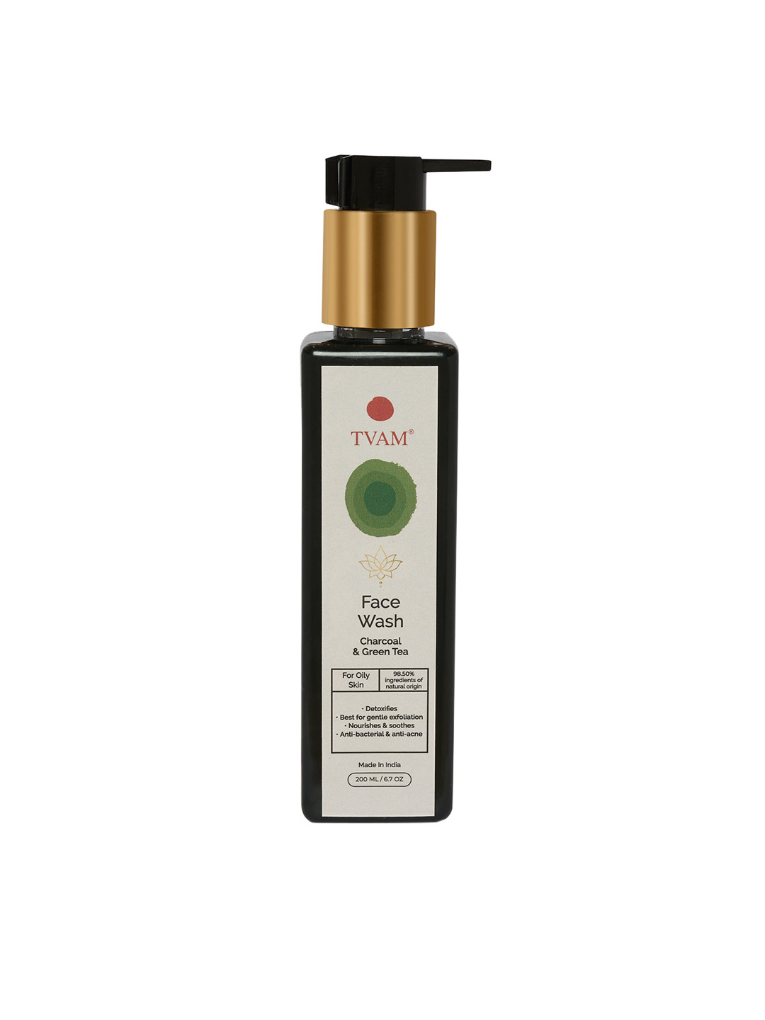 TVAM Charcoal &green Tea - Oily Skin Face Wash