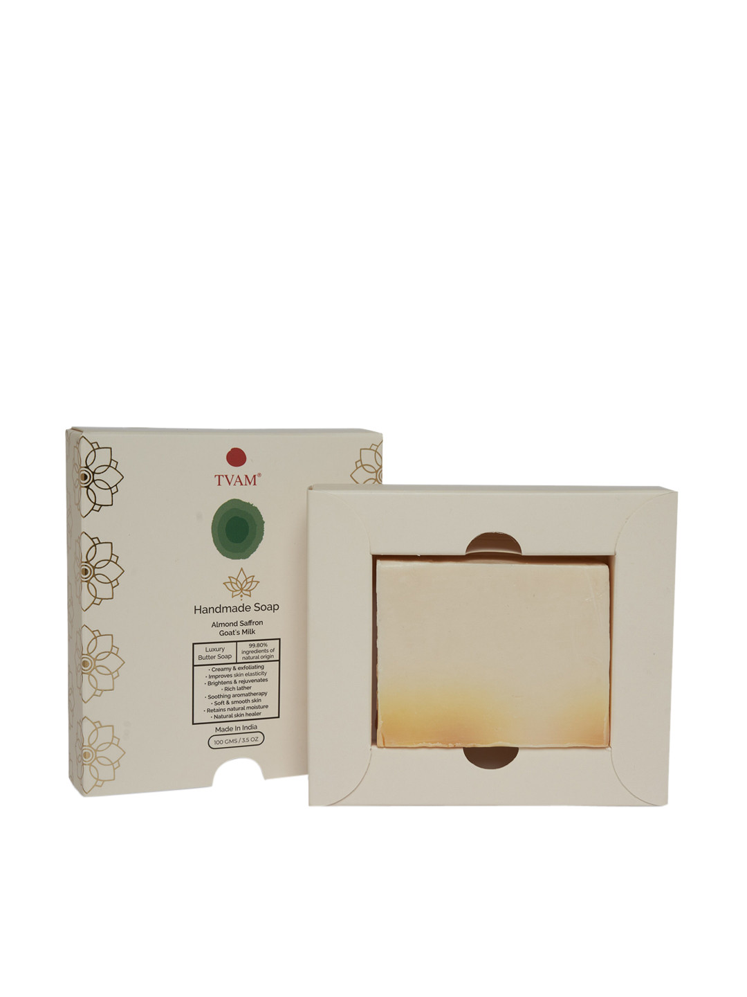 TVAM Almond Saffron Goat's Milk Handmade Soap