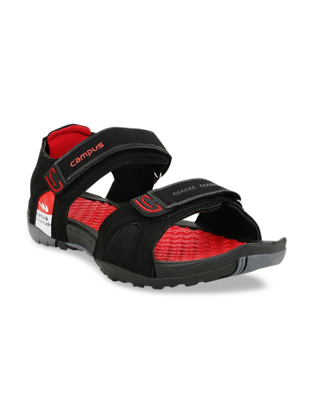 Buy Campus Men Black Orange Printed Sports Sandals Sandals for Men 15573492 Myntra