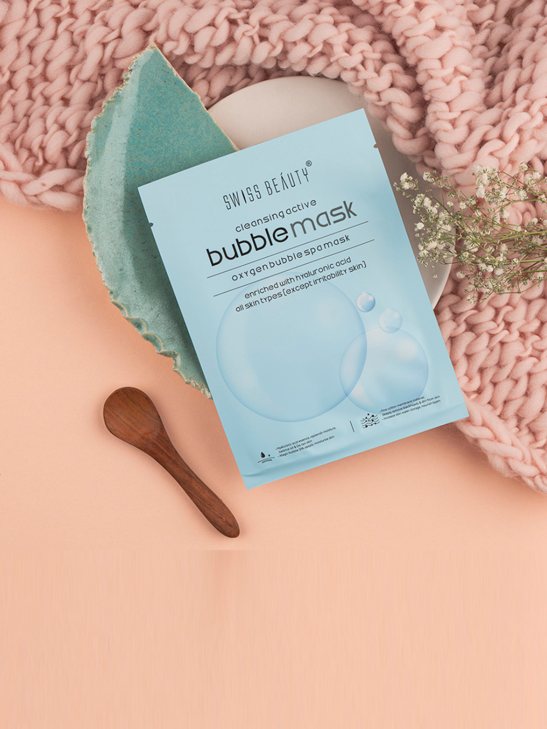 SWISS BEAUTY Cleansing Active Bubble Sheet Mask