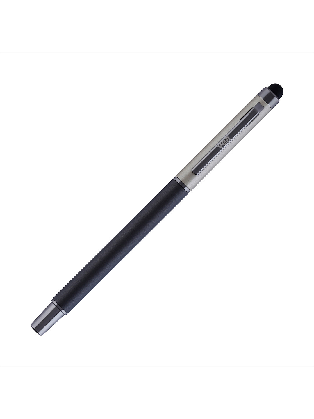 VEA Silver-Toned & Black Sleem Metalic Long Jotter