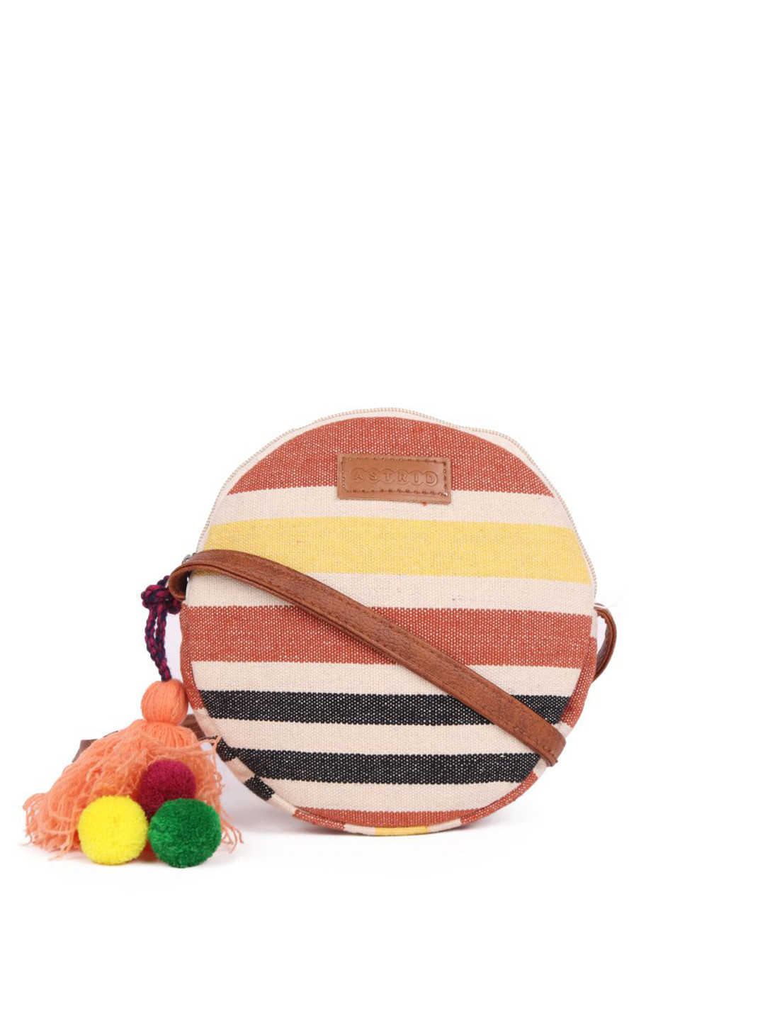 ASTRID Structured Sling Bag with Tasselled