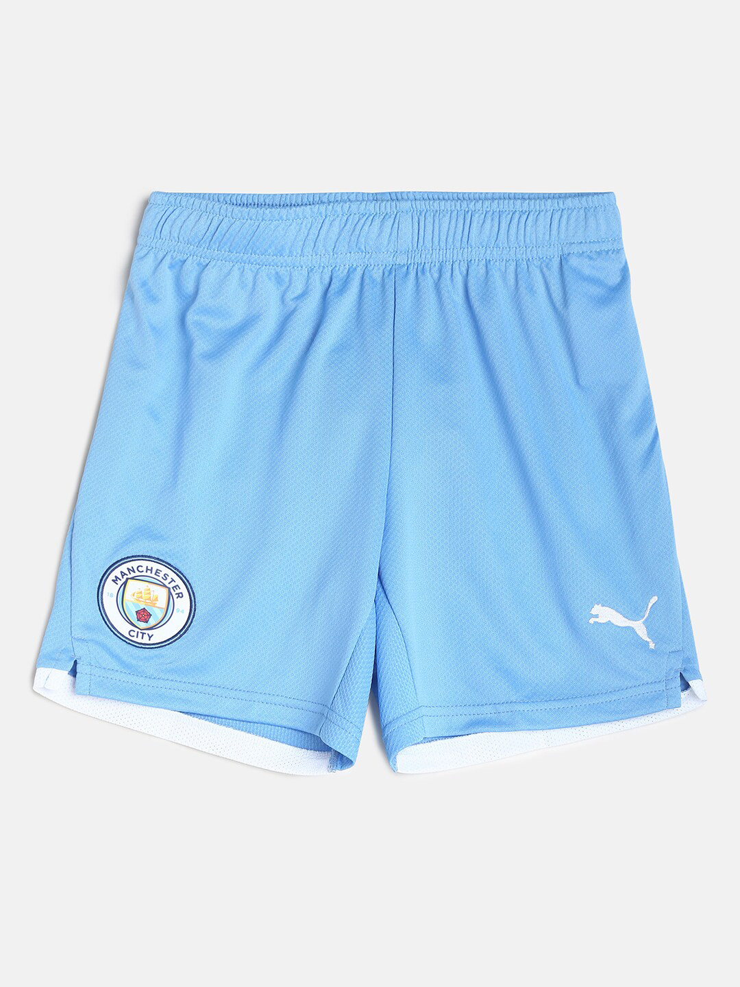 Puma Unisex Kids Blue Manchester City Replica Shorts