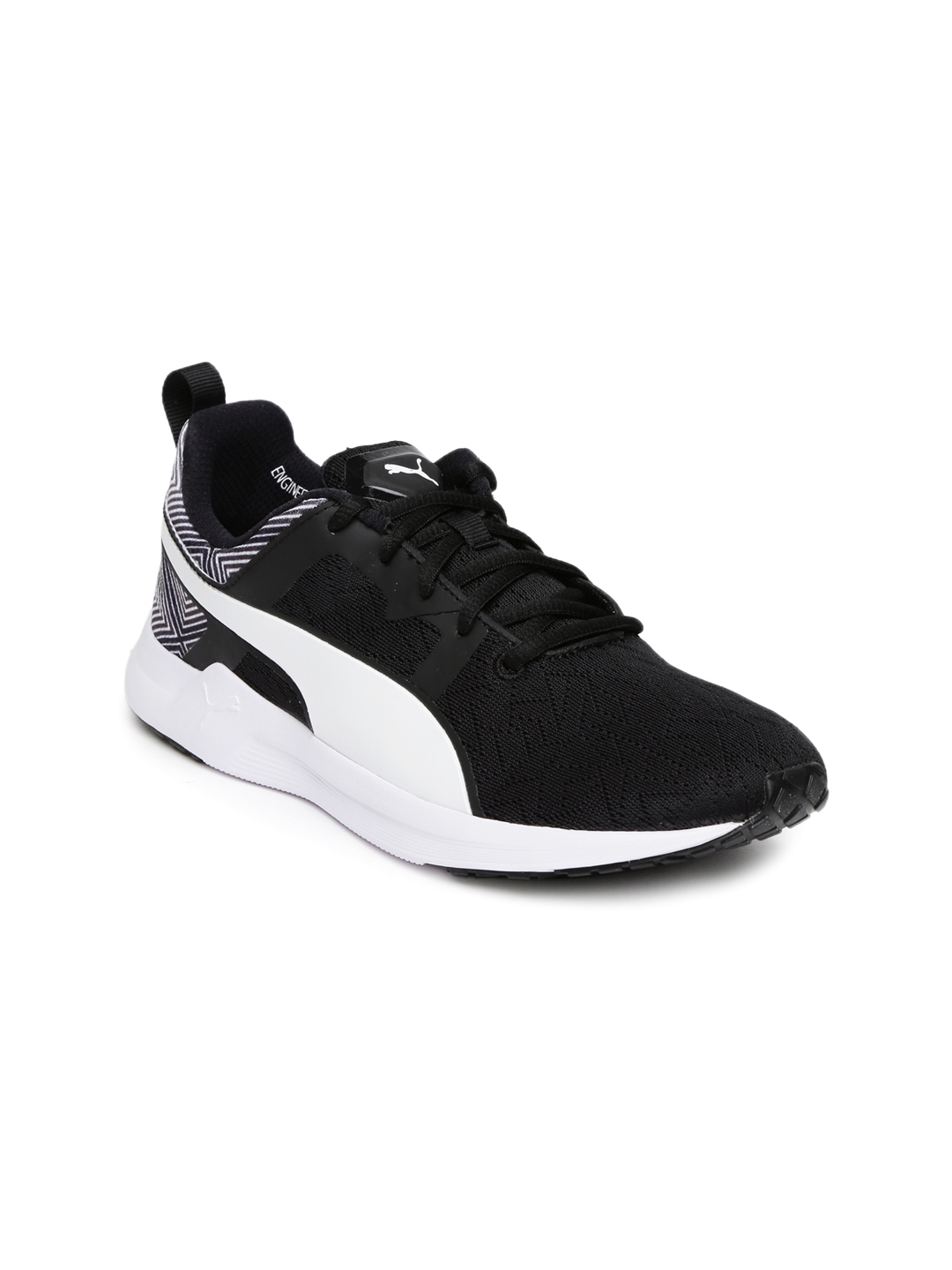 Puma engine clearance black running shoes