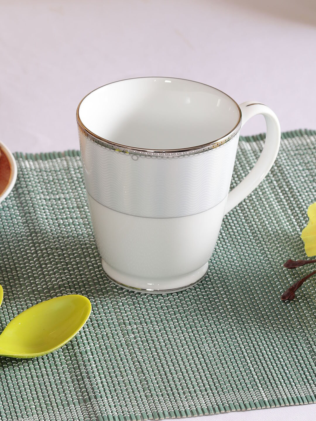 Noritake White Porcelain Handmade Mug-370ml