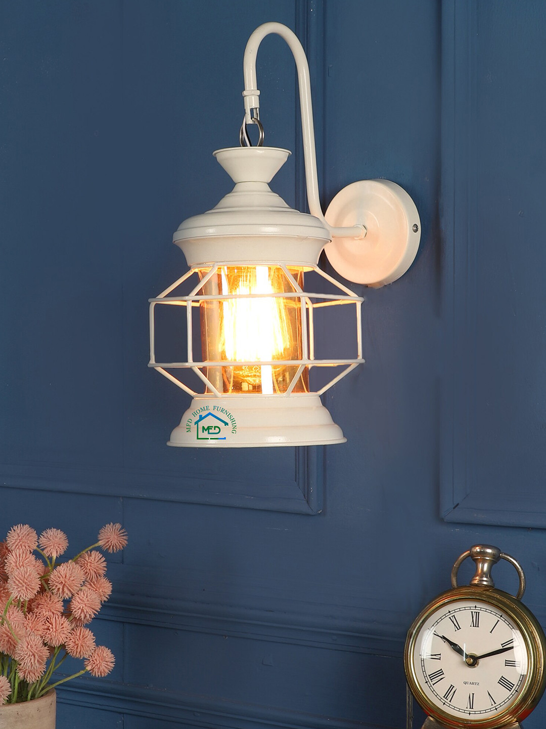 MFD HOME FURNISHING White Wall Lamp