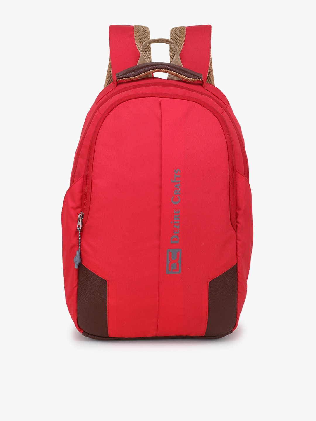 Dezire Crafts Unisex Red & Black Backpack