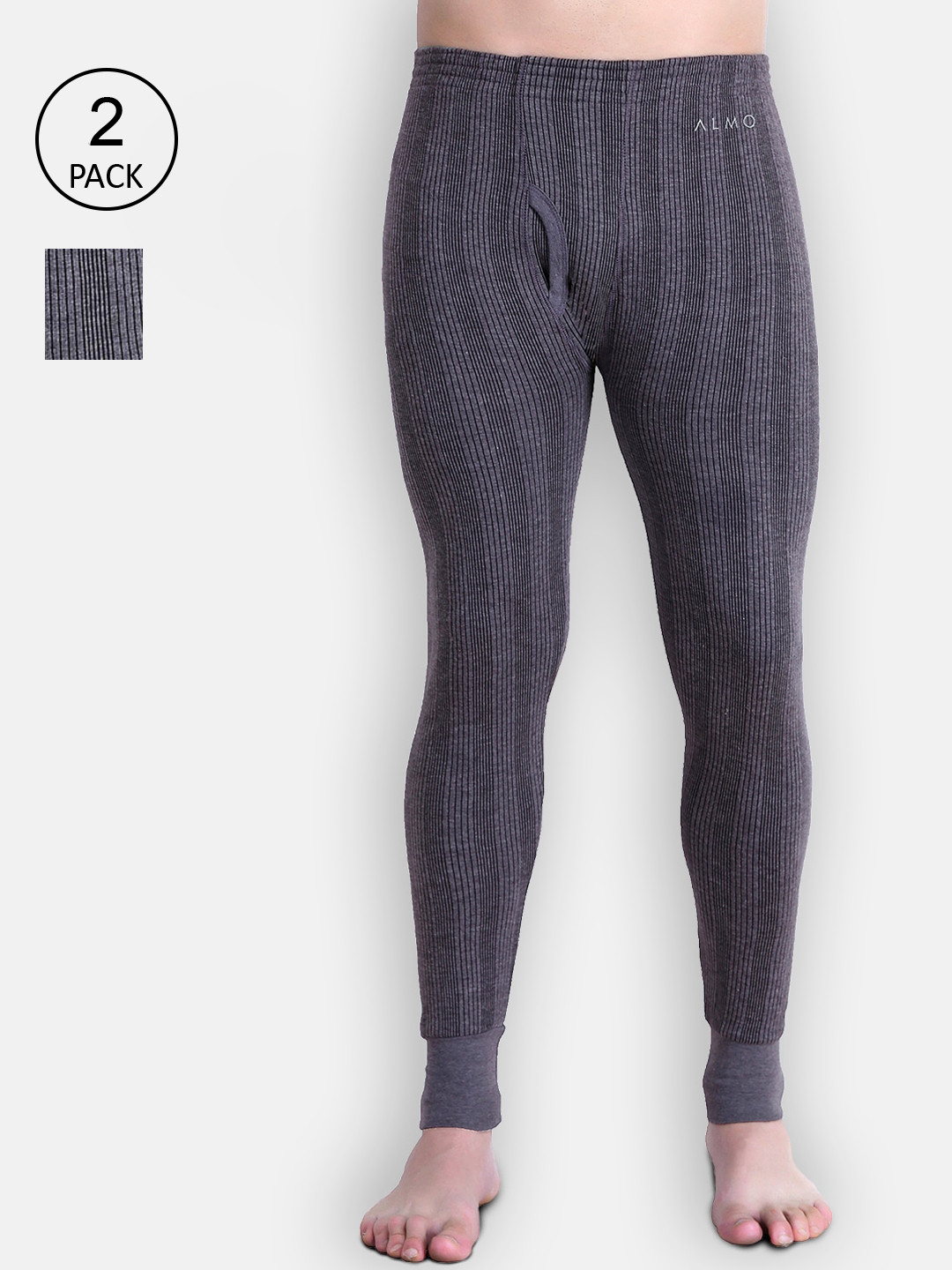 Buy Almo Wear Pack Of 2 Grey Striped 