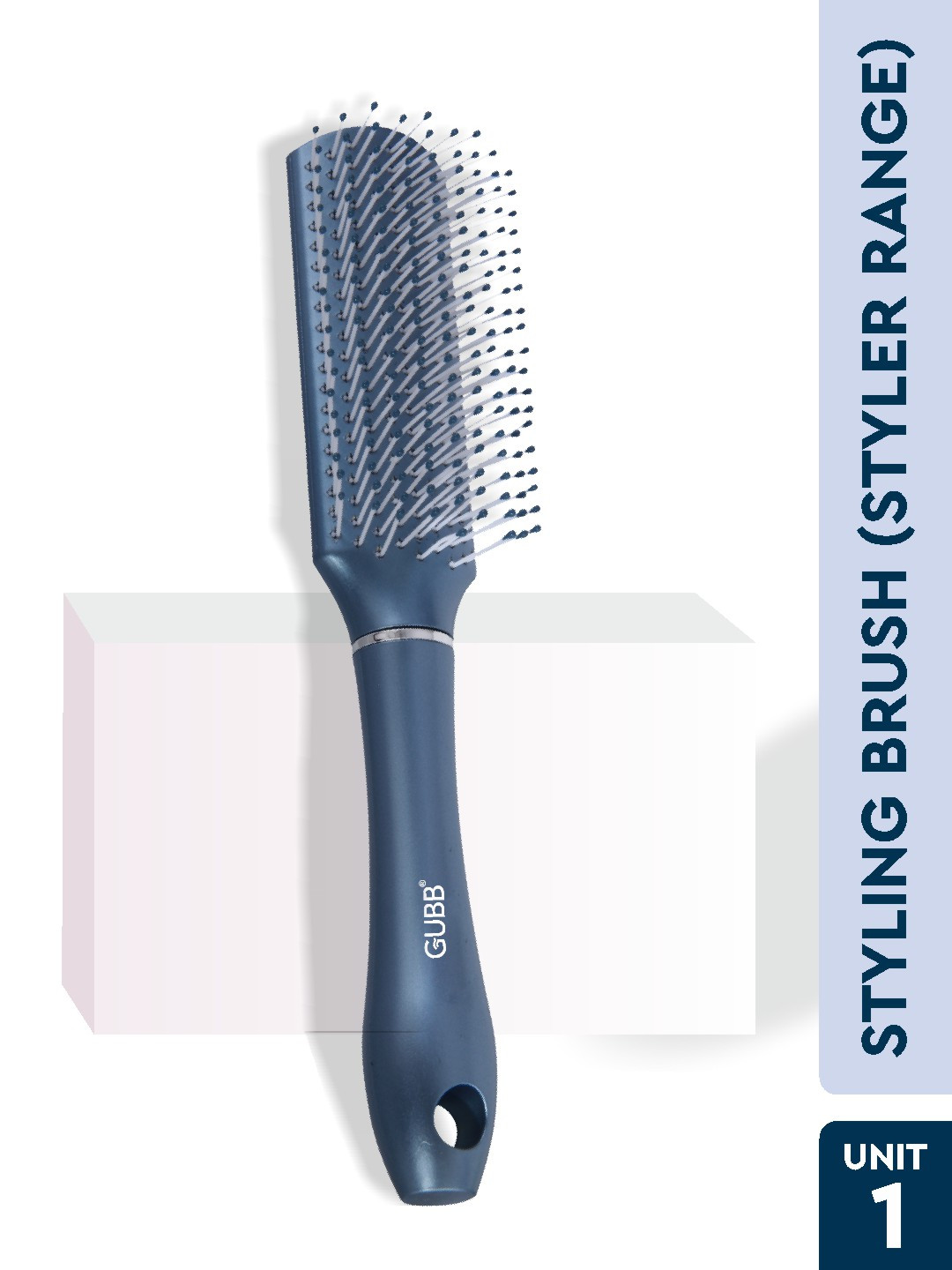 GUBB Blue Styling & Smoothing Hair Brush Comb