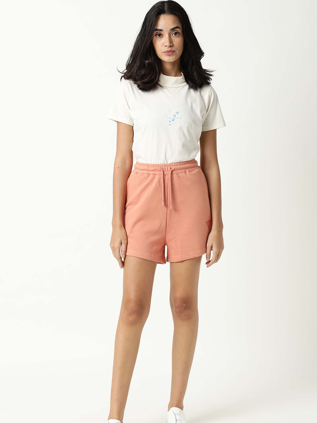 RAREISM Women Orange Regular Shorts