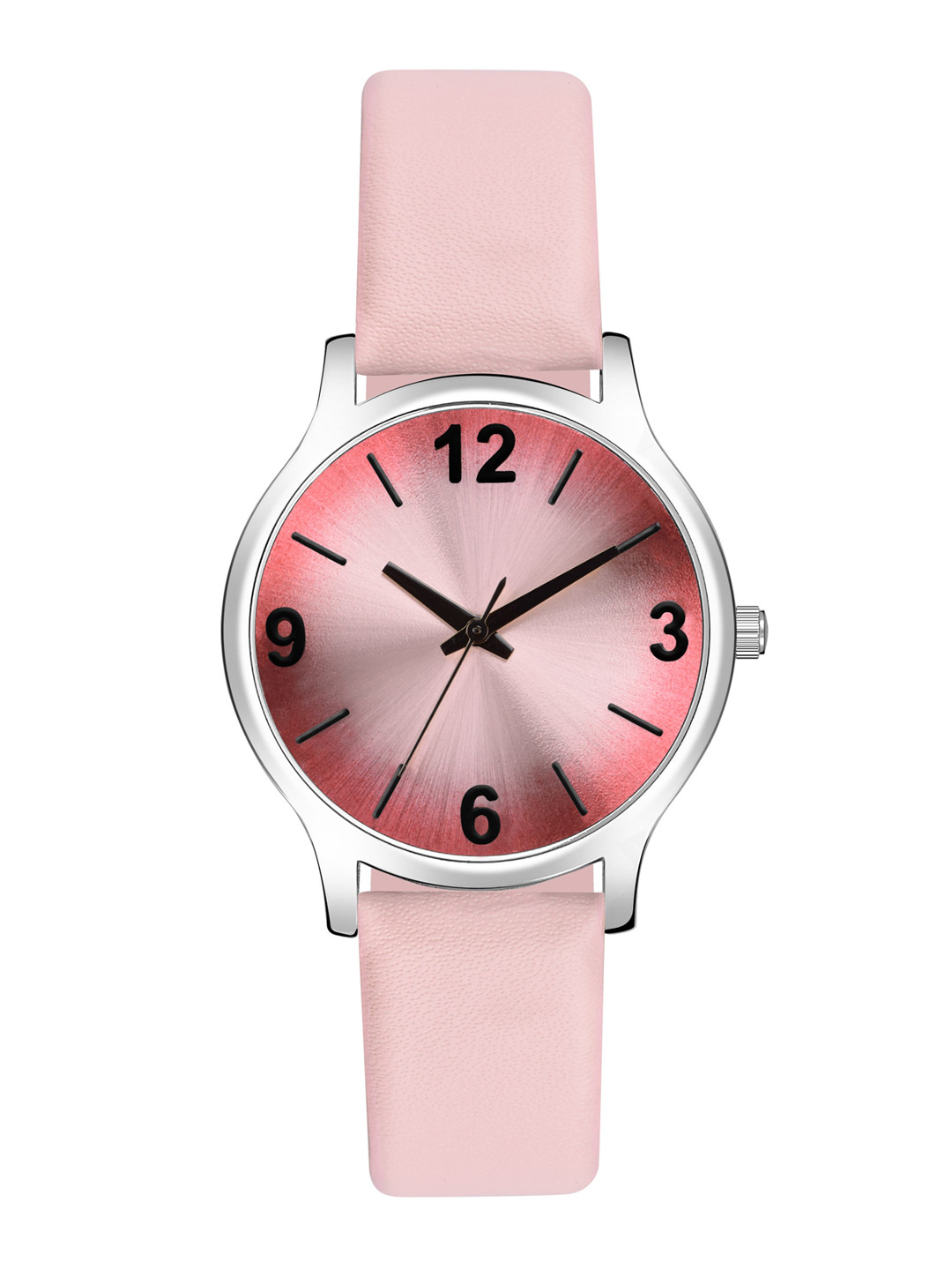 PERCLUTION ENTERPRISE Women Pink Dial & Pink Leather Straps Analogue Watch PE352