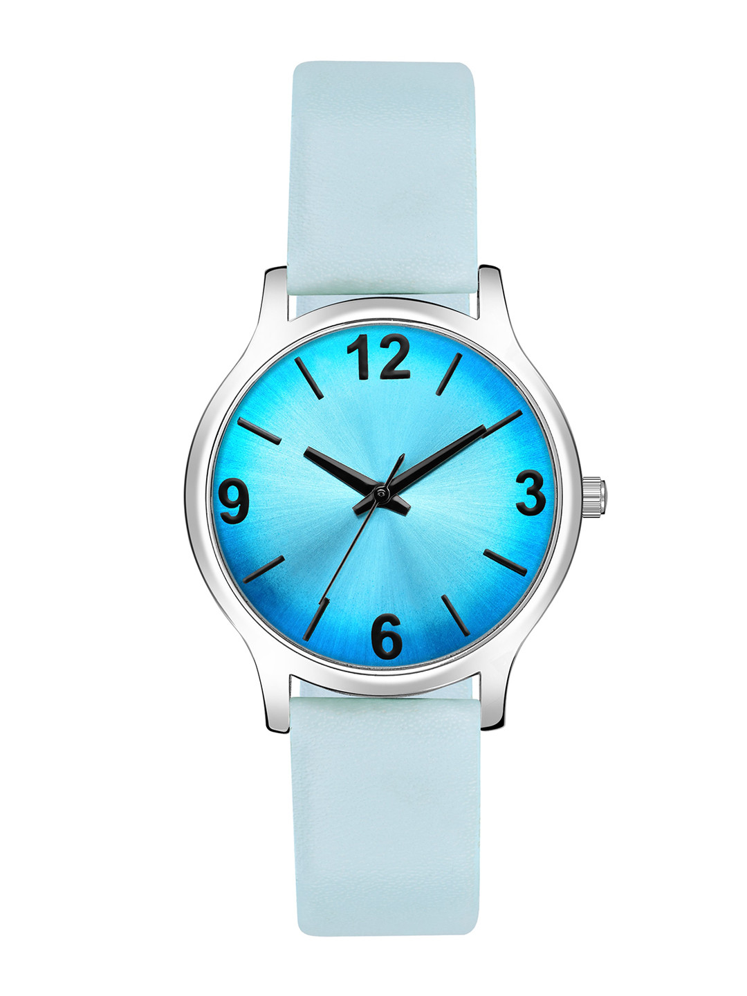 PERCLUTION ENTERPRISE Women Green Printed Dial & Neon Green Leather Straps Analogue Watch PE353