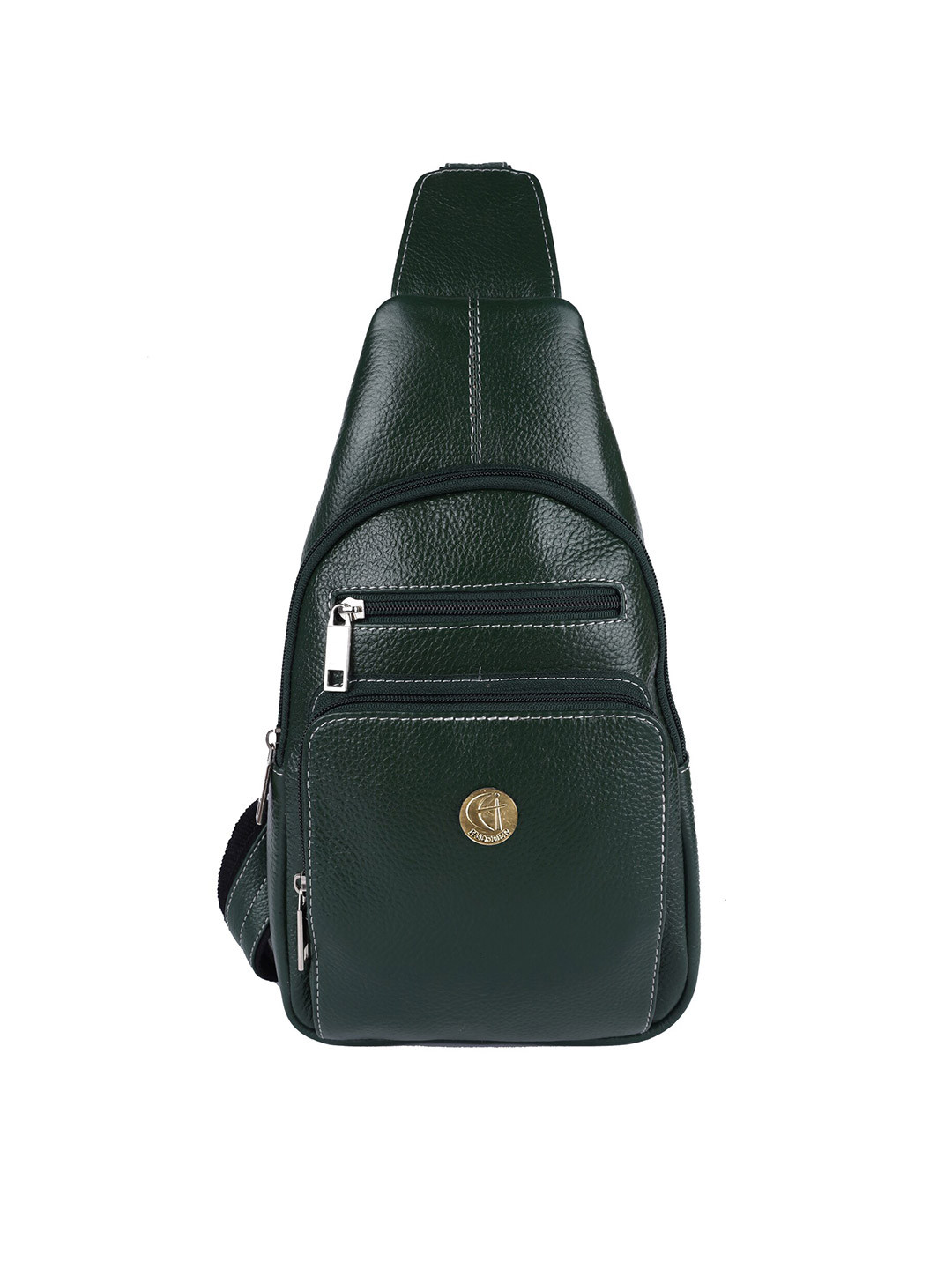 HiLEDER Unisex Pure Leather Sling Cross Body Outdoor Travel Backpack