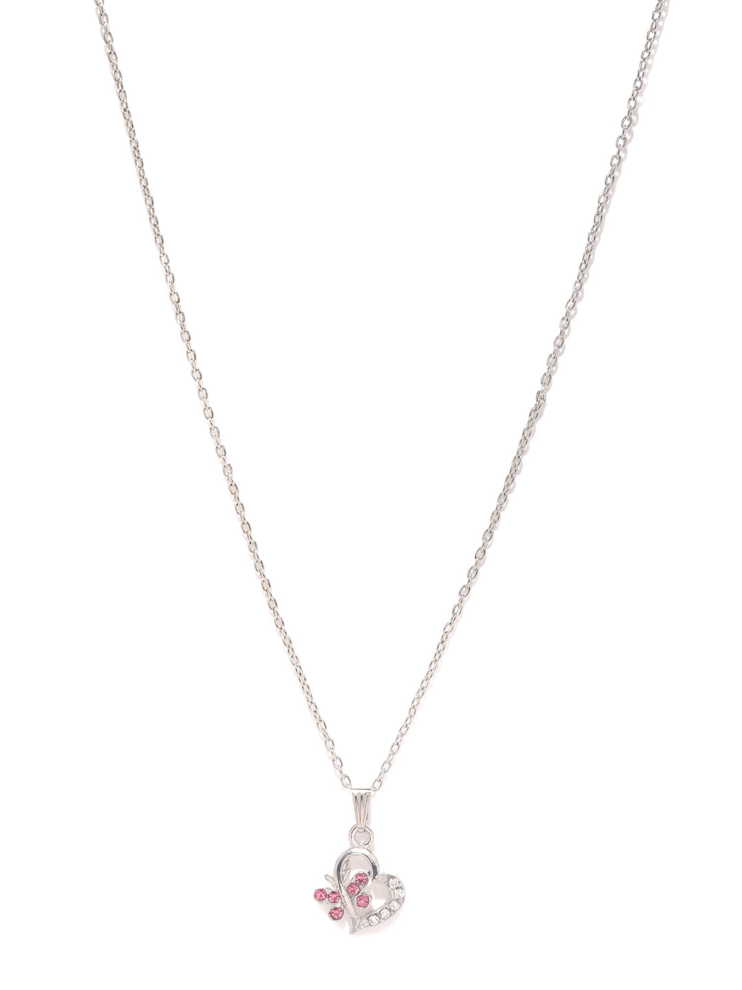 Sukkhi Rhodium-Plated Pendant with Chain