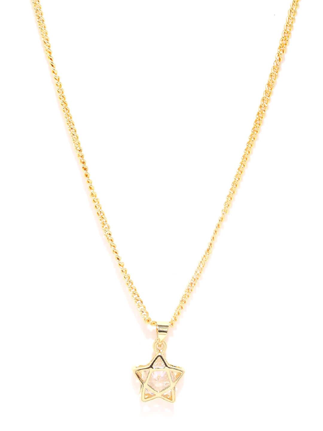 star shaped gold pendant