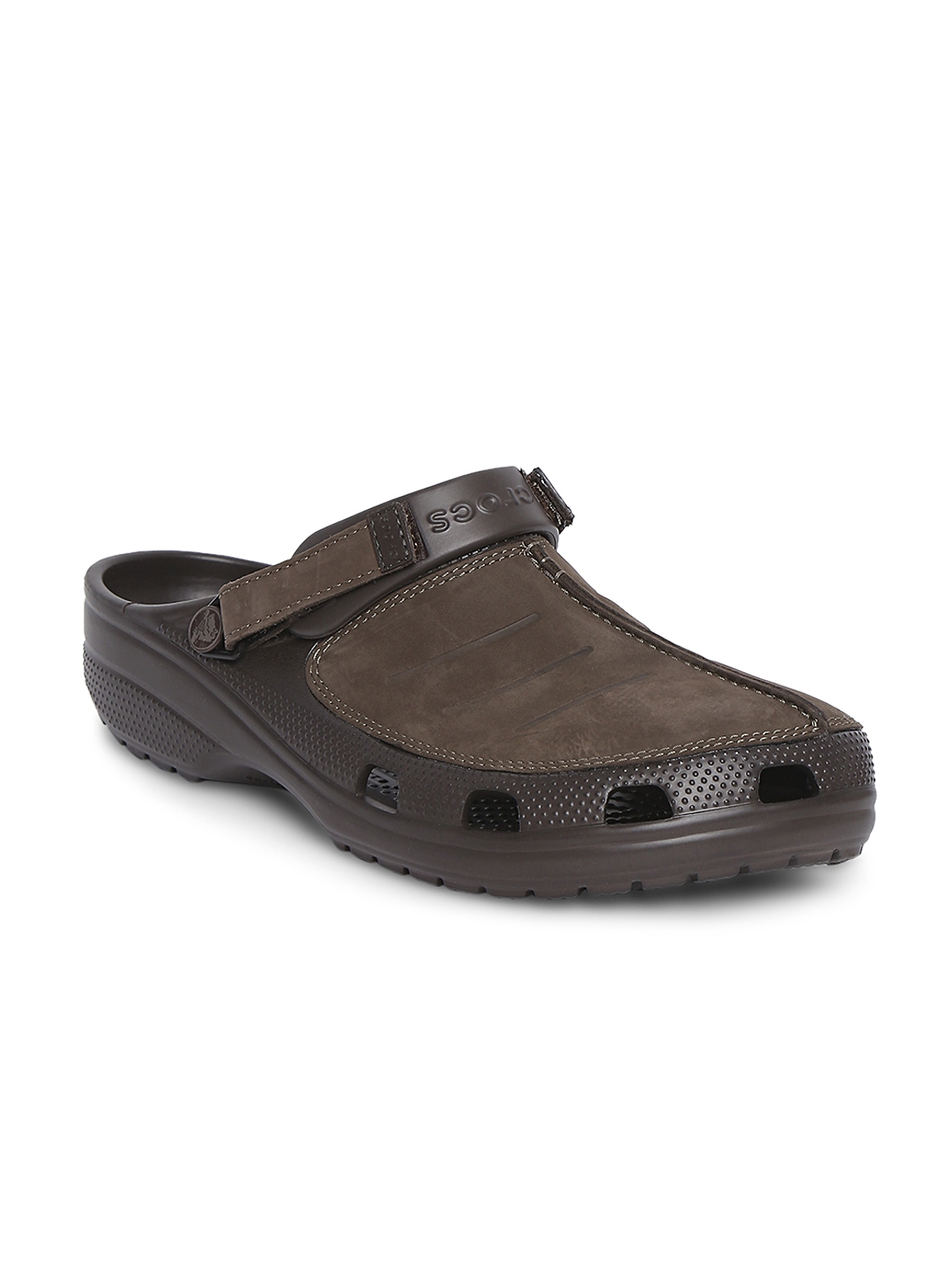 Crocs store leather clogs