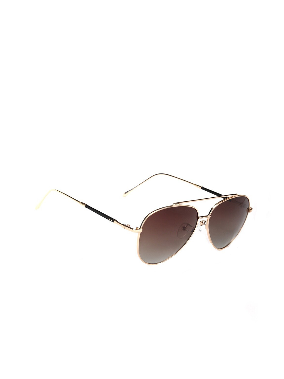 ENRICO Unisex Brown UV Protected Aviator Sunglasses EN P 1101 C2