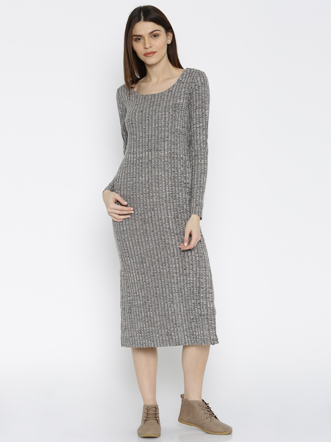 Charcoal Gray Party Dress
