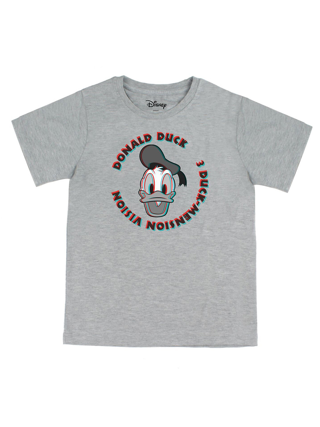 Disney by Wear Your Mind Boys Grey Donald Duck Printed T-shirt
