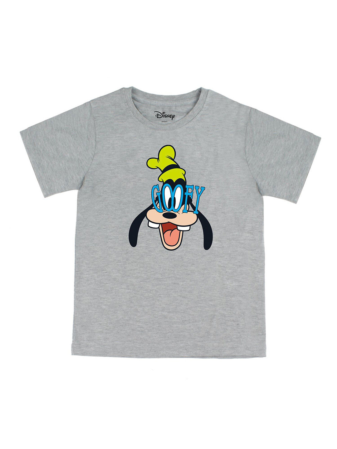 Disney by Wear Your Mind Boys Grey Goofy Printed T-shirt