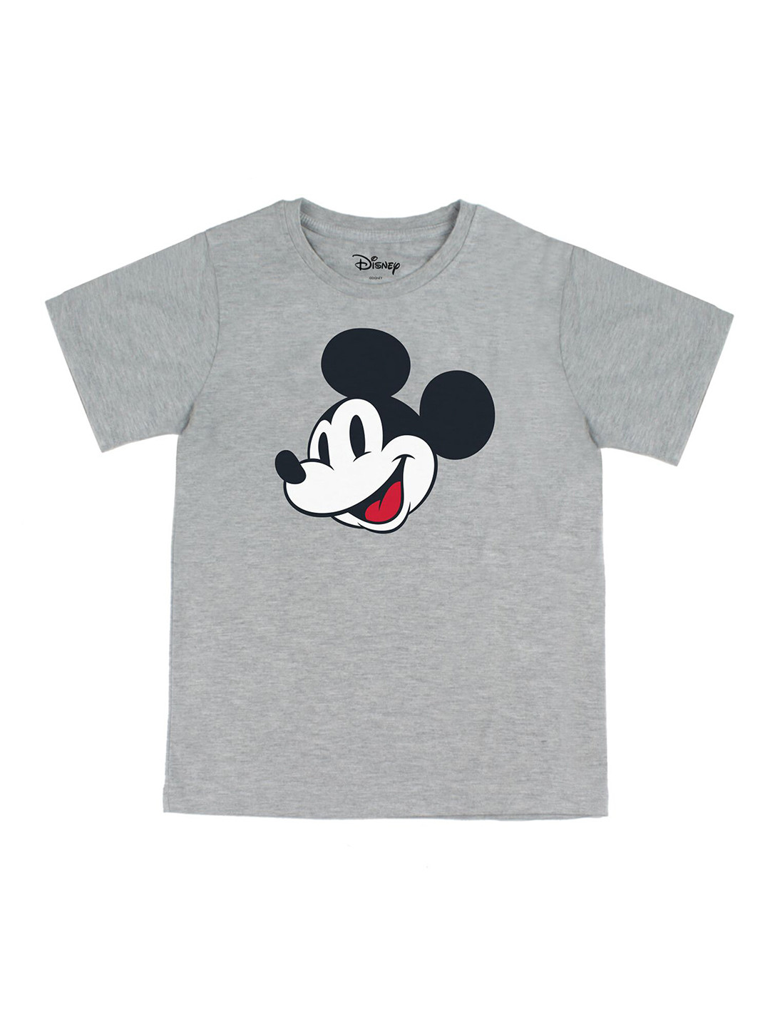 Disney by Wear Your Mind Boys Grey Mickey Mouse Printed T-shirt