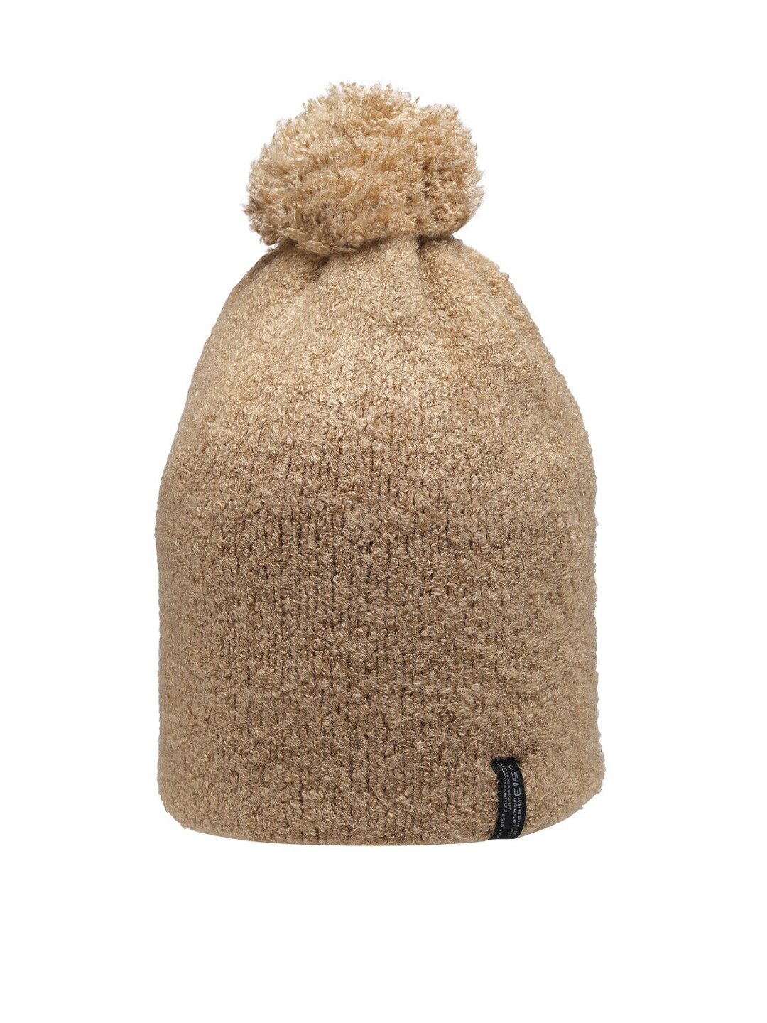 513 Women Camel Brown Plain Knit Beanie