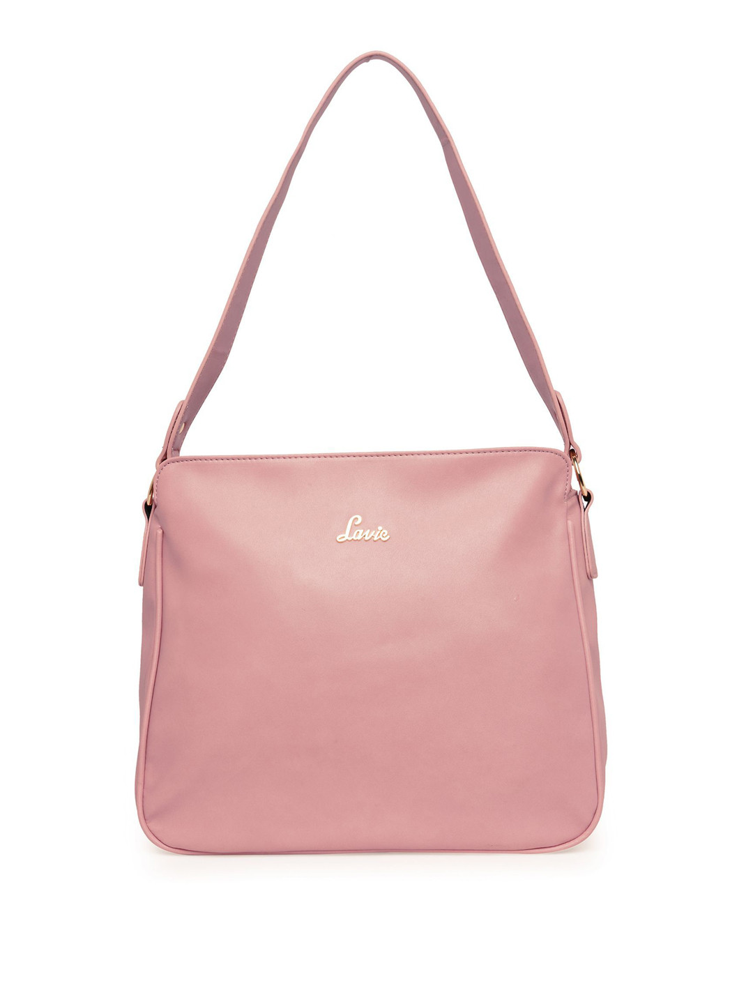 Lavie Serbs Pink Structured Hobo Bag